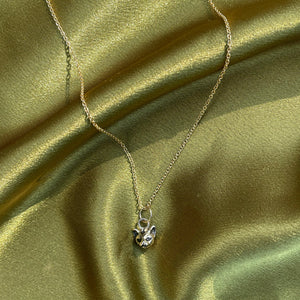10k Gold Bastet Amulet Charm Necklace • RTS