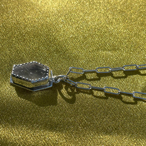 Coffin Quartz Pendant Necklace