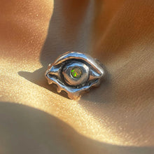 Evil Eye Protection Ring, Opal, SZ 8 • RTS