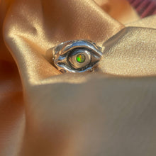 Evil Eye Protection Ring, Opal, SZ 8 • RTS