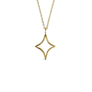Gold star necklace, nebula necklace, charm necklace, hellhound jewelry necklace, open star necklace