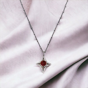 Orion Pendant Necklace - Garnet