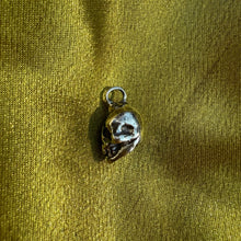 Baby Skull Charm with Garnet Eyes • RTS