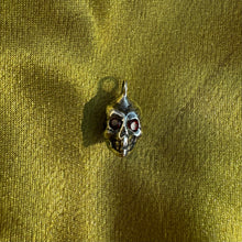 Baby Skull Charm with Garnet Eyes • RTS