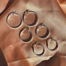 Lightweight Silver Hoop Earrings