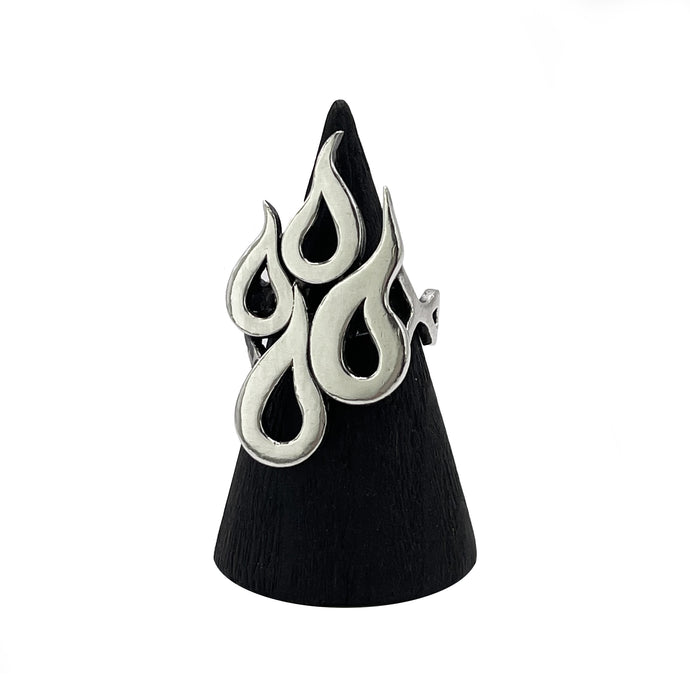 Flame ring, hellhound jewelry ring, sterling silver flame ring, sterling silver jewelry, alt jewelry, a ring with flames made of silver, fire jewelry