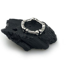 bone ring, sterling silver bone ring, sterling silver ring, hellhound jewelry ring