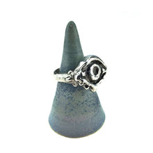Evil eye ring, dripping eye ring, sterling silver ring, hellhound jewelry ring, protection ring