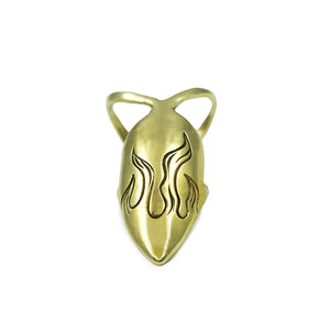 mother night collab ring, hellhound jewelry ring, flame ring, nail ring, claw ring, gold ring, fire claw ring