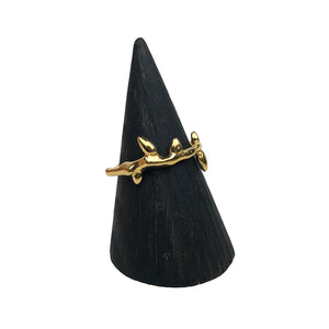 requiem ring, twig ring, gold ring, hellhound jewelry ring